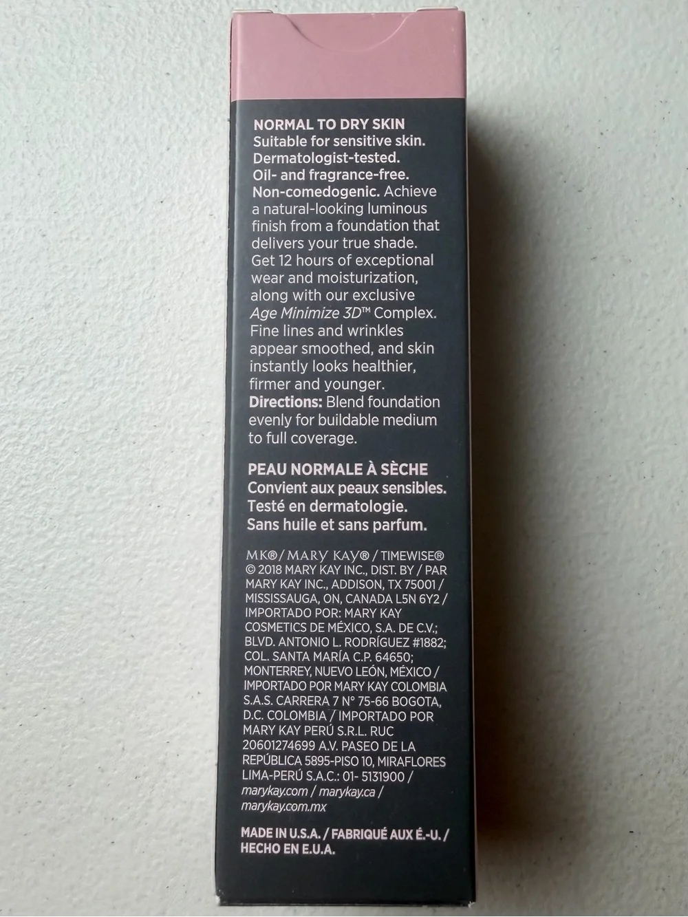 NIB Mary Kay TimeWise Luminous 3D Foundation Shade Beige C 130 Base Makeup 1 oz